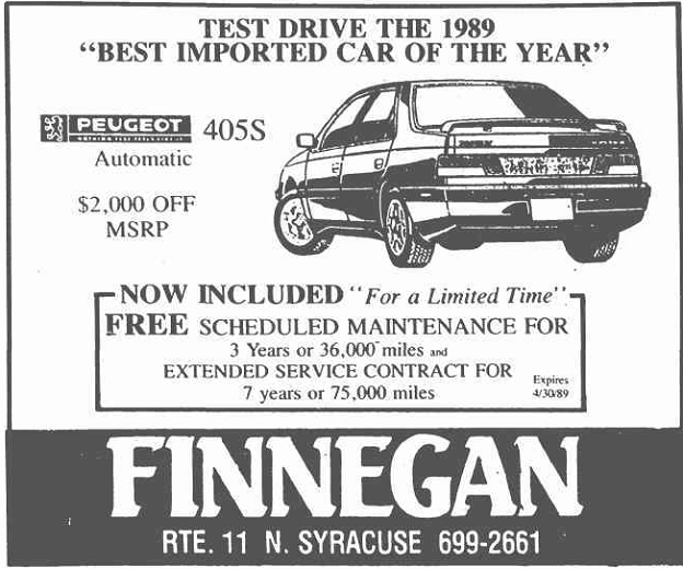 Finnegan Volkswagen-Peugeot